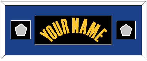 Golden State Name & 2 Champions Patches - Black City (2021-2022) - Single Mat 4