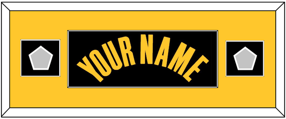 Golden State Name & 2 Champions Patches - Black City (2021-2022) - Single Mat 6