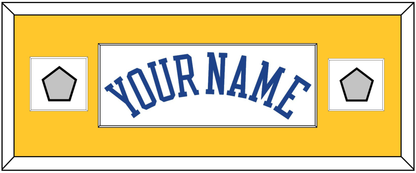 Golden State Name & 2 Finals Patches - Home White (2010-2019) - Essential Tier 4