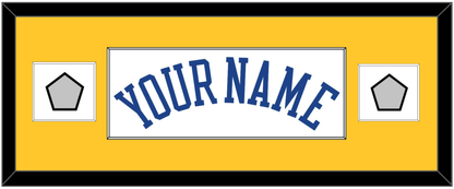 Golden State Name & 2 Finals Patches - Home White (2010-2019) - Essential Tier 4