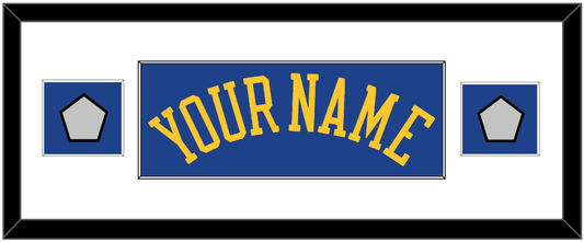 Golden State Name & 2 Finals Patches - Road Blue (2010-2019) - Essential Tier 2
