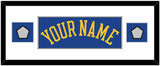 Golden State Name & 2 Finals Patches - Road Blue (2010-2019) - Single Mat 2