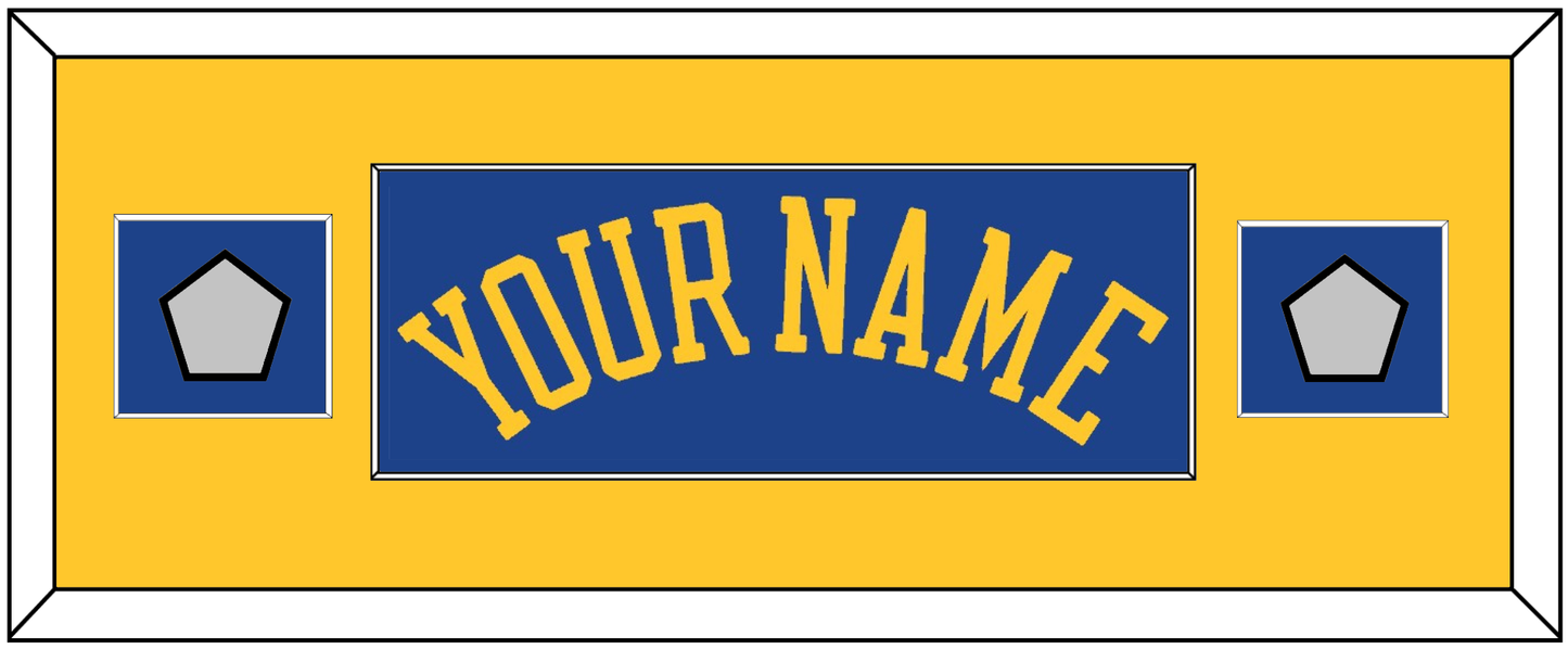Golden State Name & 2 Finals Patches - Road Blue (2010-2019) - Essential Tier 4