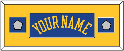 Golden State Name & 2 Finals Patches - Road Blue (2010-2019) - Essential Tier 4