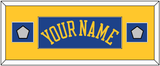 Golden State Name & 2 Champions Patches - Road Blue (2010-2019) - Single Mat 4