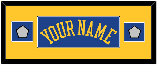 Golden State Name & 2 Champions Patches - Road Blue (2010-2019) - Essential Tier 4