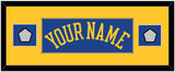 Golden State Name & 2 Champions Patches - Road Blue (2010-2019) - Single Mat 4