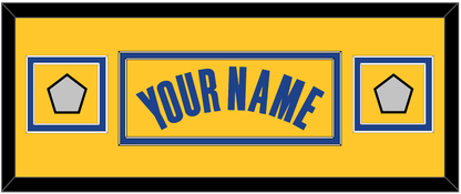 Golden State Name & 2 Finals Patches - Yellow Statment (2019-2022) - Signature Tier 4