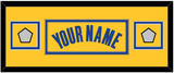 Golden State Name & 2 Champions Patches - Yellow Statement (2019-2022) - Double Mat 4
