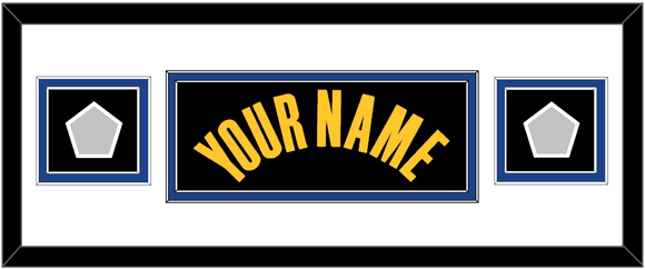 Golden State Name & 2 Champions Patches - Black City (2021-2022) - Double Mat 2