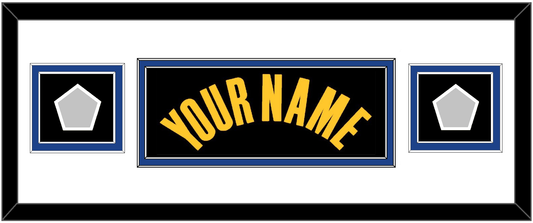 Golden State Name & 2 Finals Patches - Black City (2021-2022) - Signature Tier 2