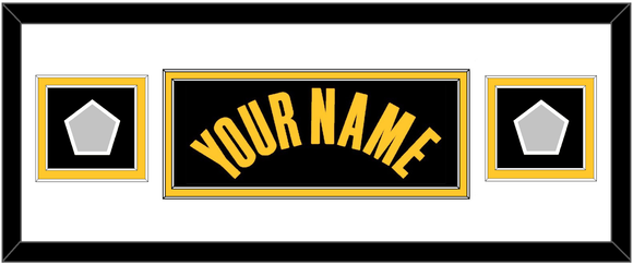 Golden State Name & 2 Champions Patches - Black City (2021-2022) - Double Mat 4