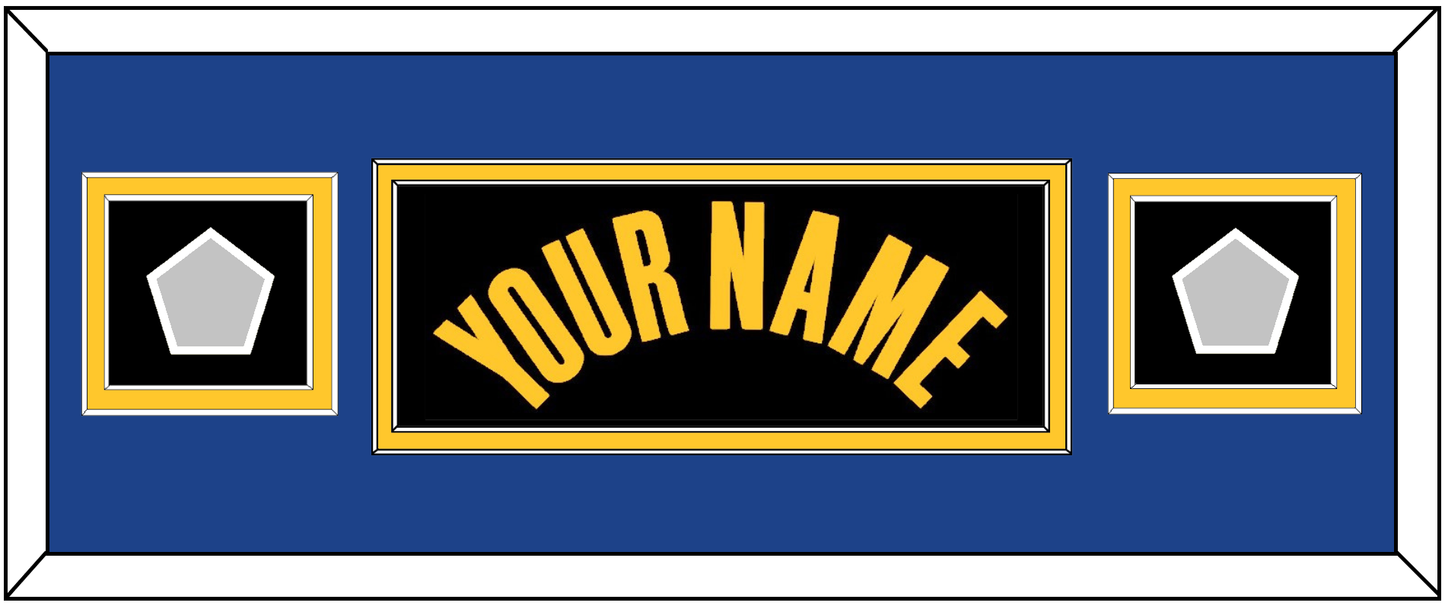 Golden State Name & 2 Finals Patches - Black City (2021-2022) - Signature Tier 6