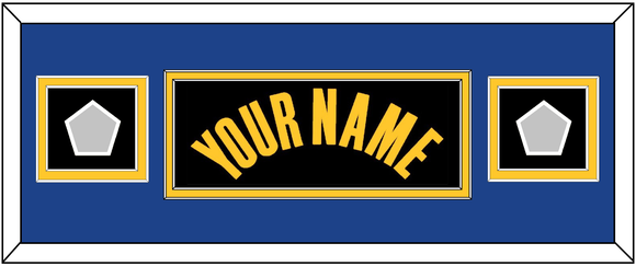 Golden State Name & 2 Finals Patches - Black City (2021-2022) - Double Mat 6