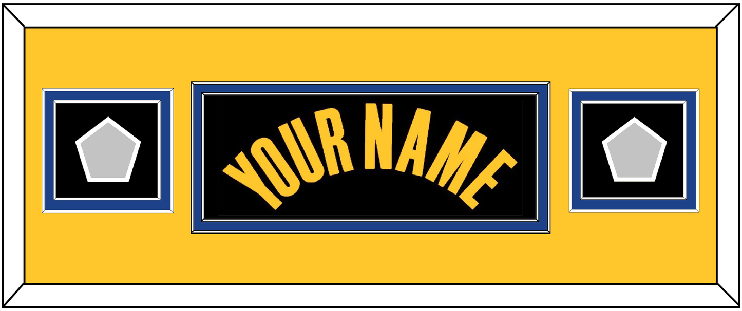 Golden State Name & 2 Finals Patches - Black City (2021-2022) - Signature Tier 8