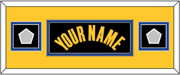 Golden State Name & 2 Champions Patches - Black City (2021-2022) - Double Mat 8