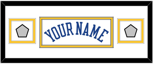 Golden State Name & 2 Champions Patches - Home White (2010-2019) - Signature Tier 2