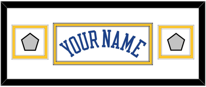 Golden State Name & 2 Finals Patches - Home White (2010-2019) - Signature Tier 2