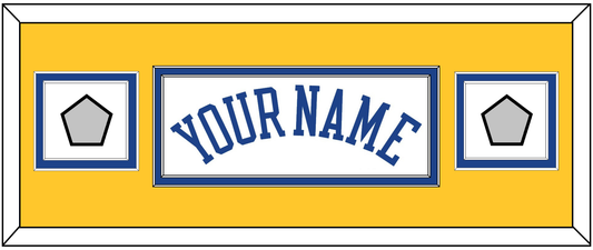 Golden State Name & 2 Champions Patches - Home White (2010-2019) - Signature Tier 6