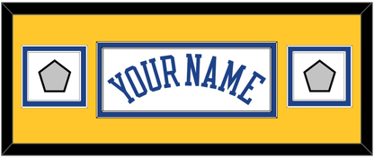 Golden State Name & 2 Champions Patches - Home White (2010-2019) - Signature Tier 6