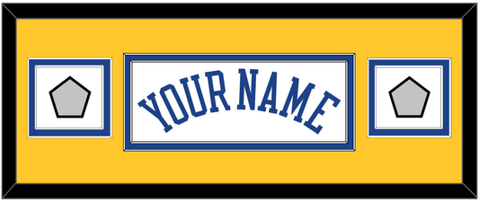 Golden State Name & 2 Finals Patches - Home White (2010-2019) - Signature Tier 6