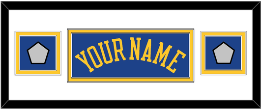 Golden State Name & 2 Finals Patches - Road Blue (2010-2019) - Signature Tier 2
