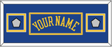 Golden State Name & 2 Finals Patches - Road Blue (2010-2019) - Double Mat 4