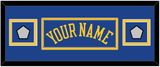 Golden State Name & 2 Champions Patches - Road Blue (2010-2019) - Double Mat 4