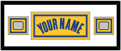 Golden State Name & 2 Finals Patches - Yellow Statement (2019-2022) - Premier Tier 2