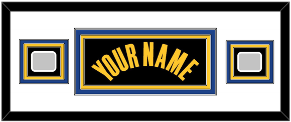 Golden State Name & 2 Finals Patches - Black City (2021-2022) - Triple Mat 2