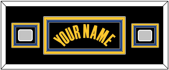 Golden State Name & 2 Champions Patches - Black City (2021-2022) - Triple Mat 4