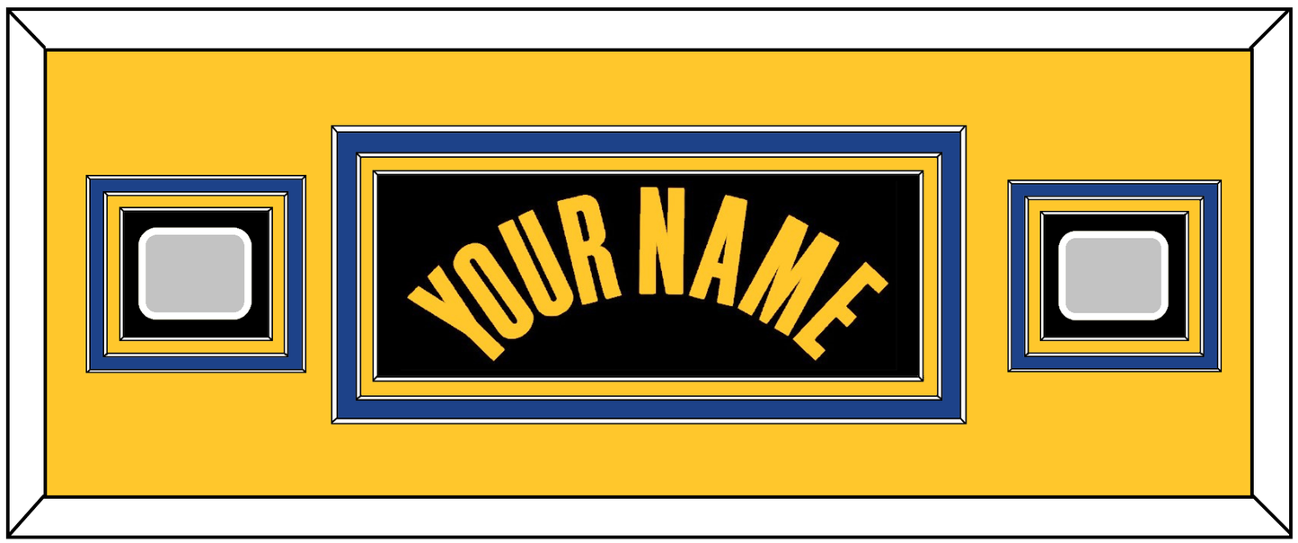 Golden State Name & 2 Finals Patches - Black City (2021-2022) - Premier Tier 8