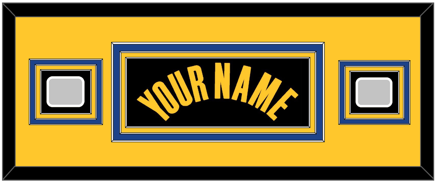 Golden State Name & 2 Finals Patches - Black City (2021-2022) - Premier Tier 8