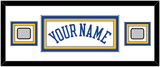 Golden State Name & 2 Champions Patches - Home White (2010-2019) - Triple Mat 2