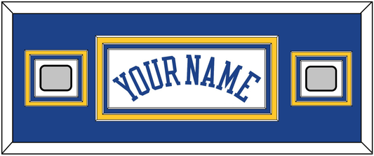 Golden State Name & 2 Finals Patches - Home White (2010-2019) - Premier Tier 4