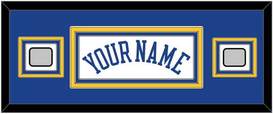 Golden State Name & 2 Champions Patches - Home White (2010-2019) - Premier Tier 4