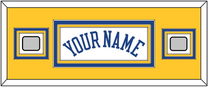 Golden State Name & 2 Finals Patches - Home White (2010-2019) - Premier Tier 6