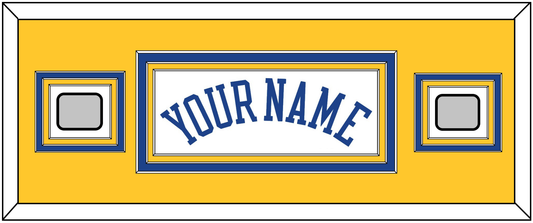 Golden State Name & 2 Finals Patches - Home White (2010-2019) - Premier Tier 6