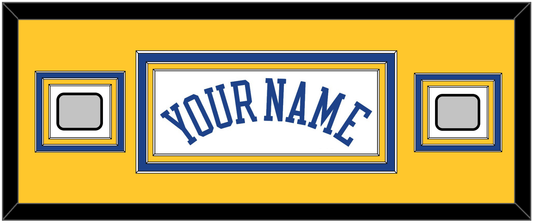 Golden State Name & 2 Champions Patches - Home White (2010-2019) - Premier Tier 6