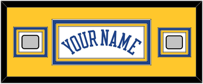 Golden State Name & 2 Finals Patches - Home White (2010-2019) - Premier Tier 6