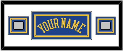 Golden State Name & 2 Finals Patches - Road Blue (2010-2019) - Premier Tier 2