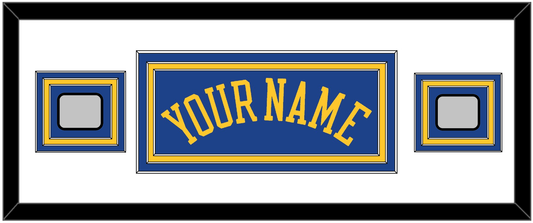 Golden State Name & 2 Finals Patches - Road Blue (2010-2019) - Premier Tier 2