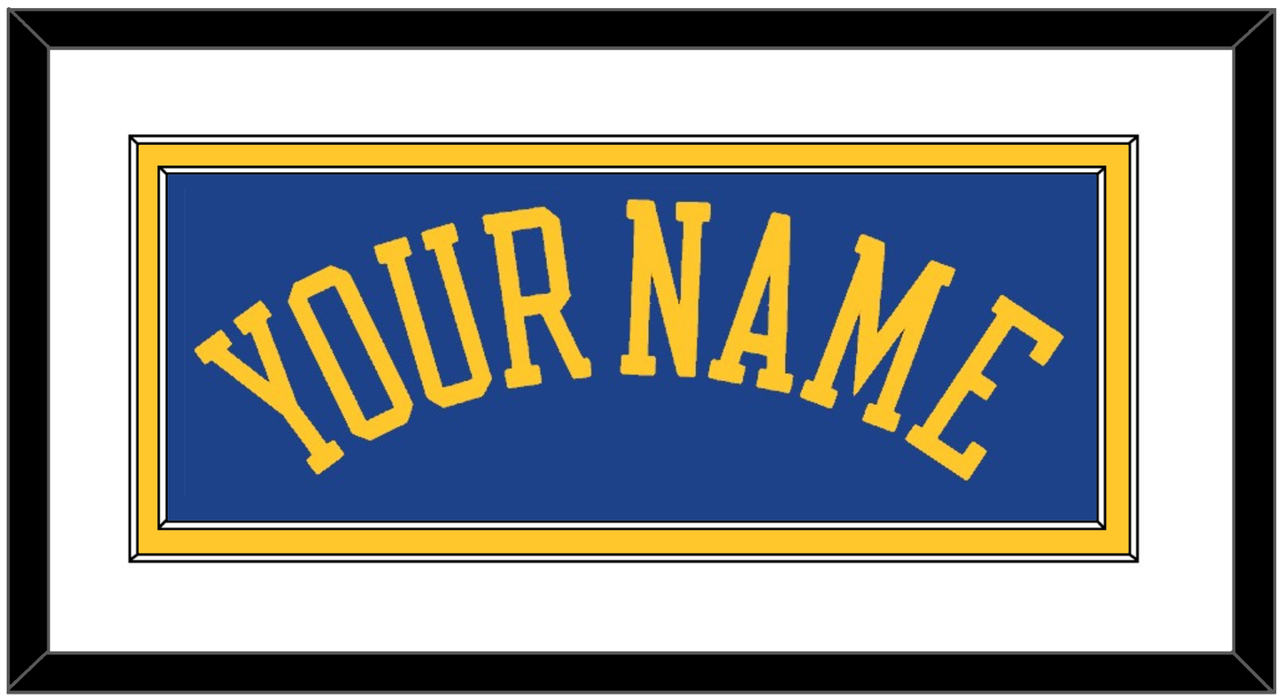 Golden State Name - Road Blue (2010-2019) - Signature Tier 1