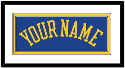 Golden State Name - Road Blue (2010-2019) - Signature Tier 1