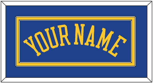 Golden State Name - Road Blue (2010-2019) - Signature Tier 2