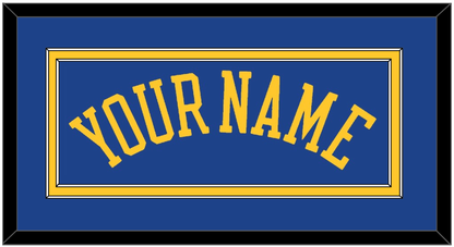 Golden State Name - Road Blue (2010-2019) - Signature Tier 2