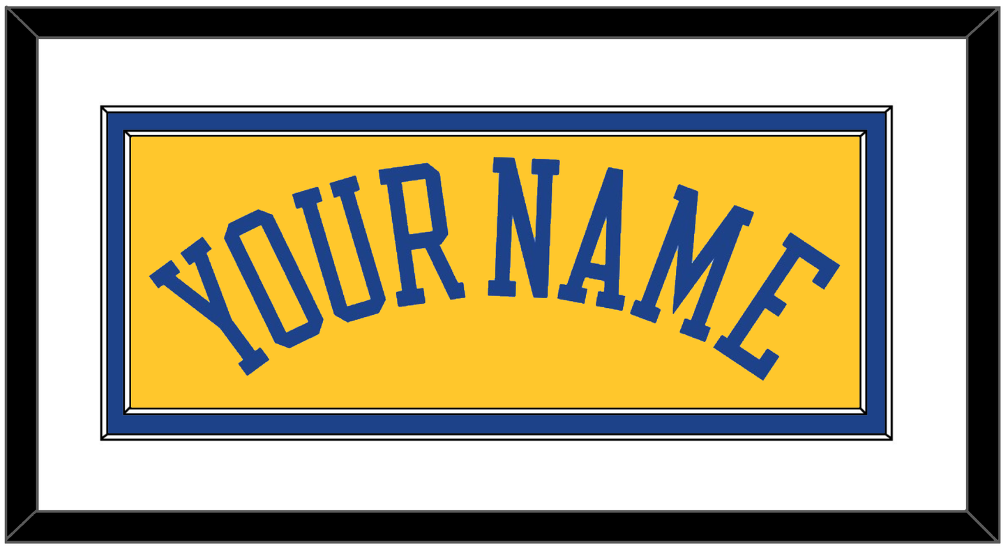 Golden State Name - Alternate Yellow (2013) - Signature Tier 1
