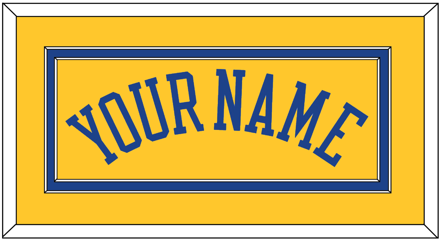 Golden State Name - Alternate Yellow (2013) - Signature Tier 2