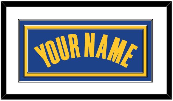 Golden State Name - Blue Icon - Triple Mat 1