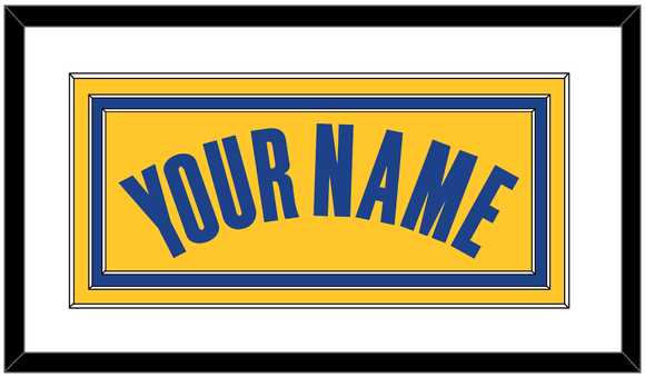 Golden State Name - Yellow Statement - Triple Mat 1